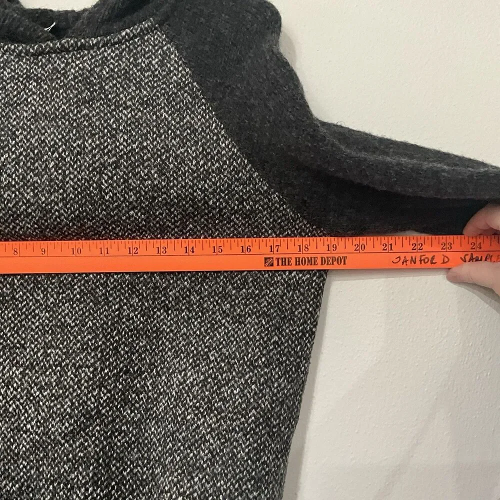 T by Alexander Wang Men’s Gray Knit Wool Pullover Hoodie Sweater Medium